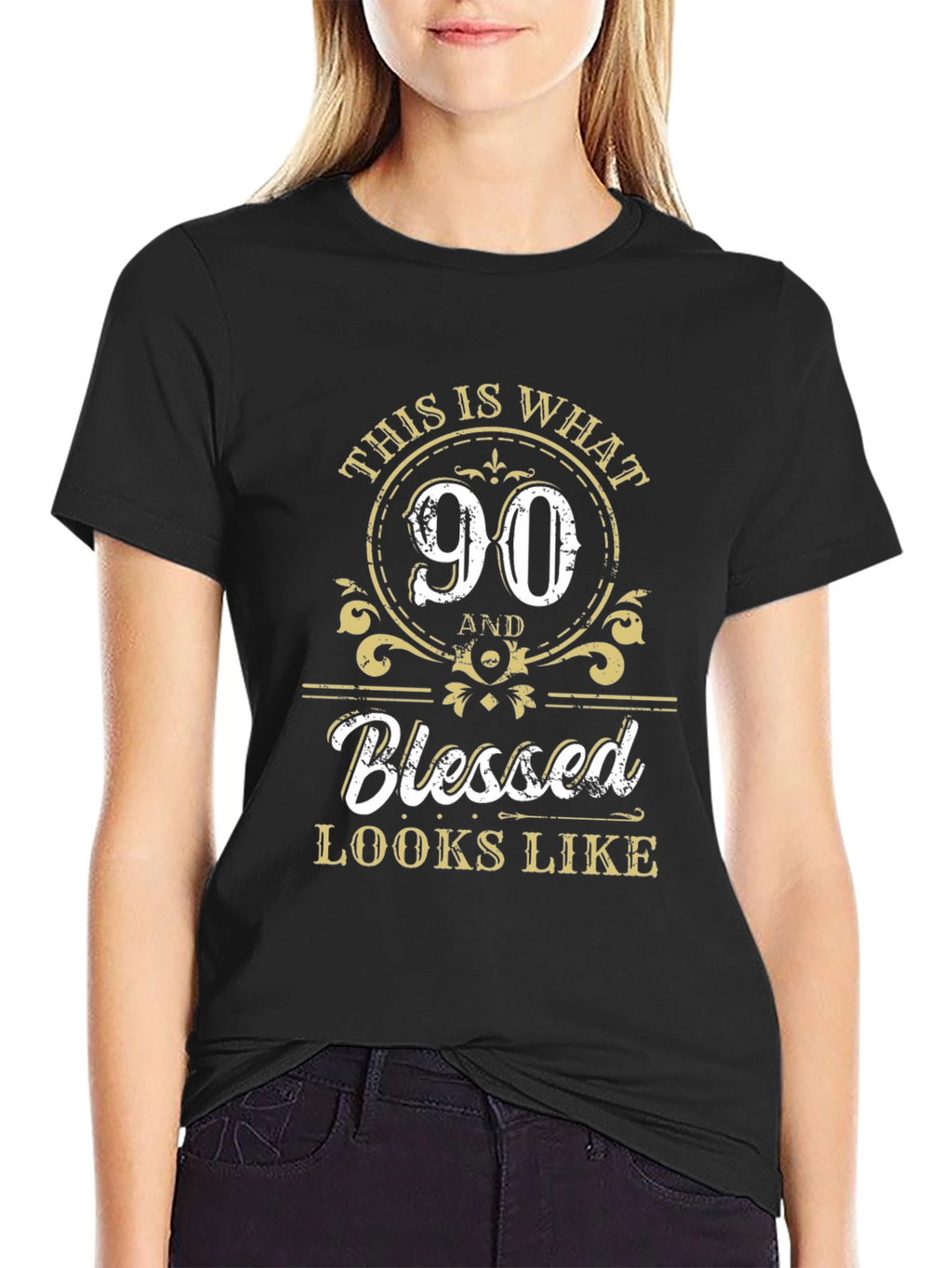 90th Birthday Blessed Graphic T-Shirt