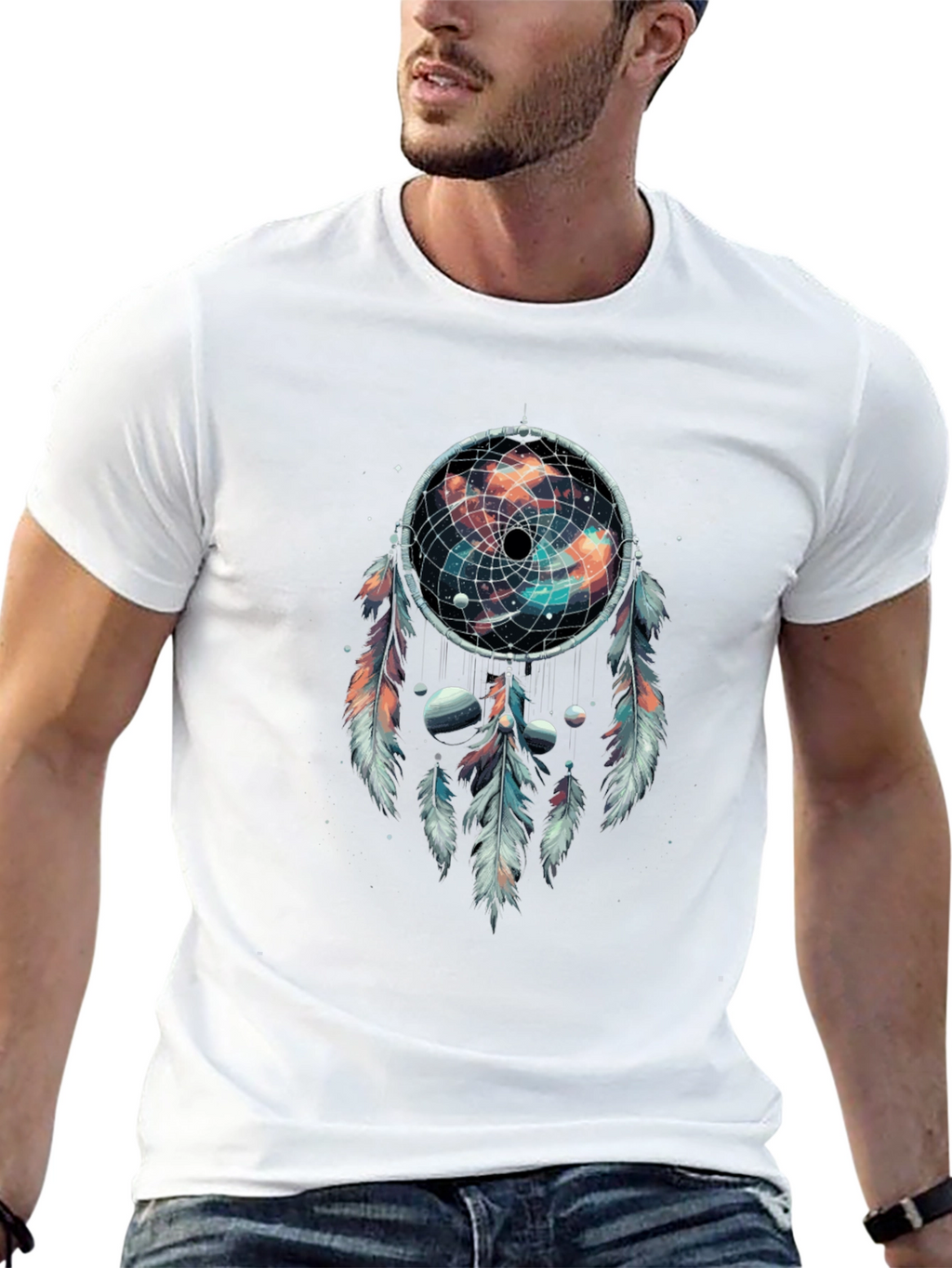Cosmic Dreamcatcher Graphic T-Shirt