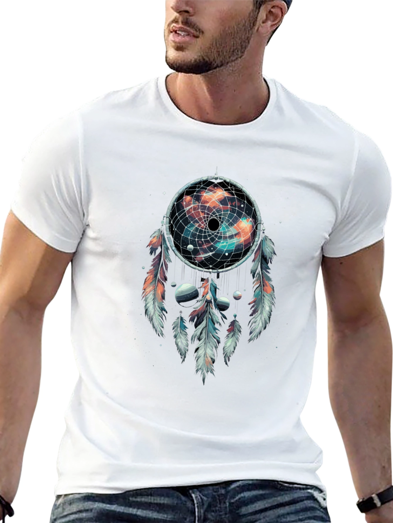 Cosmic Dreamcatcher Graphic T-Shirt