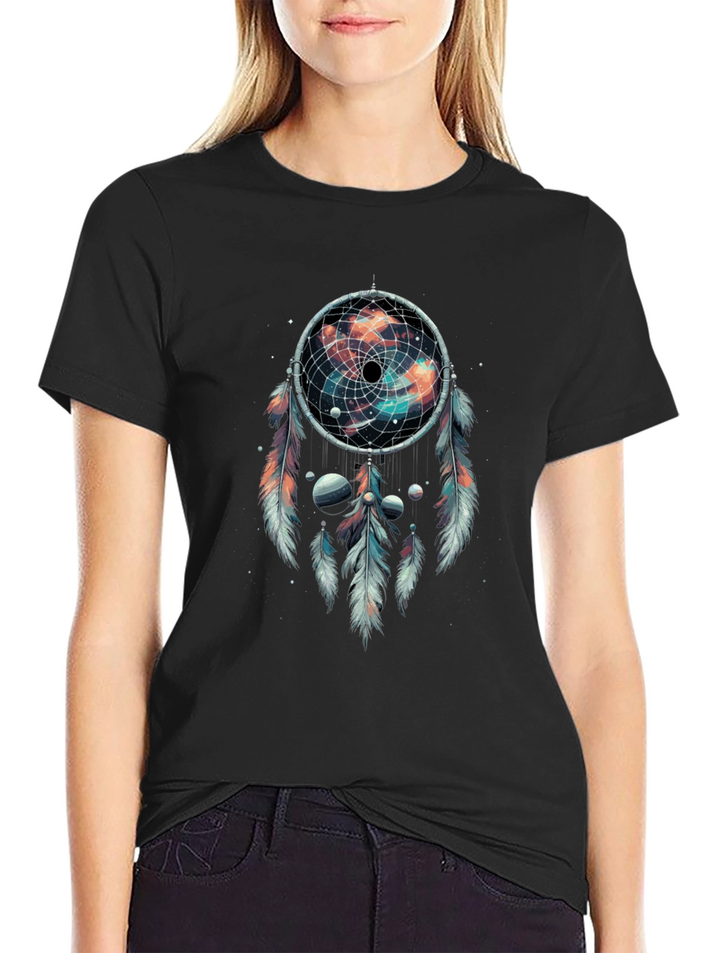 Cosmic Dreamcatcher Graphic T-Shirt