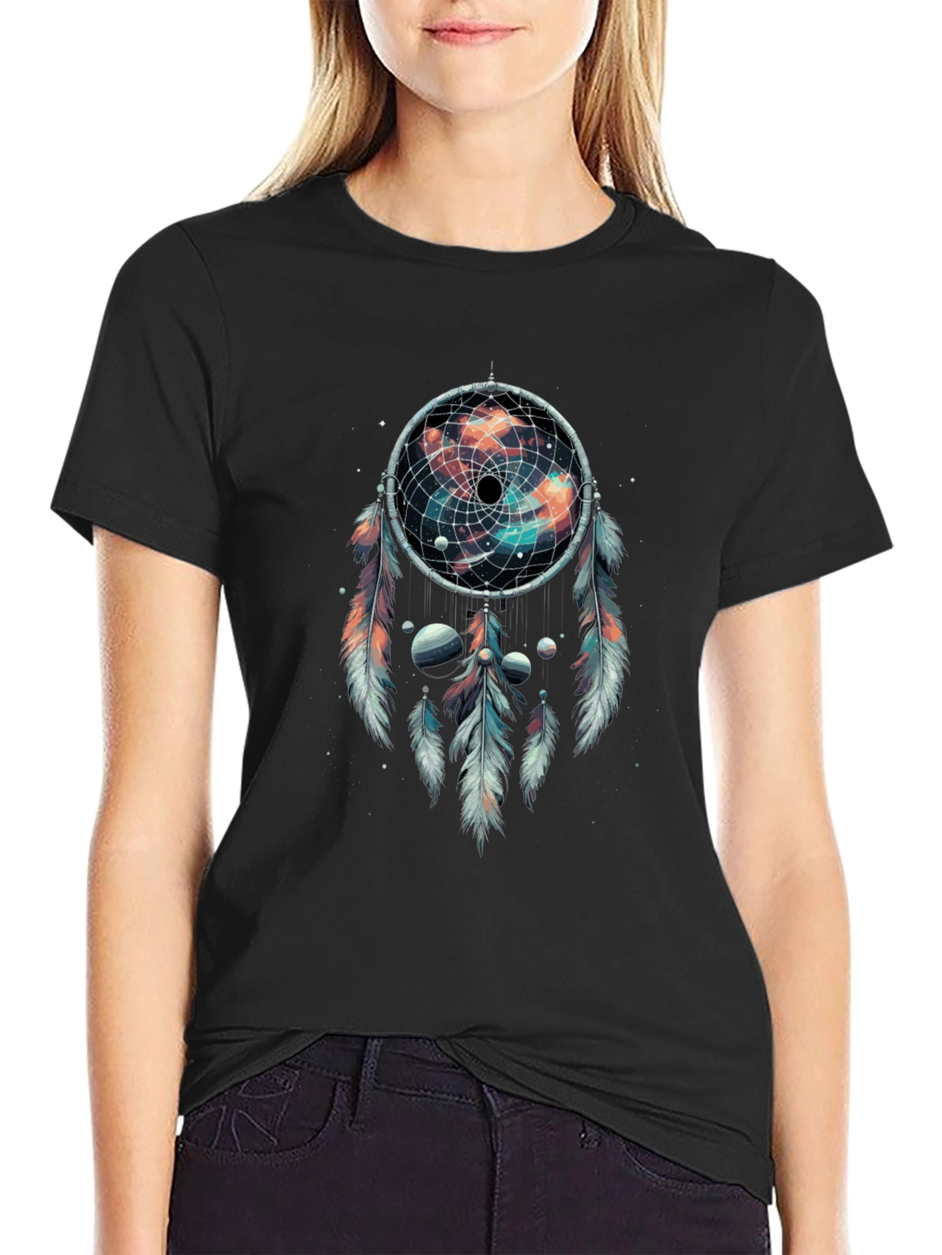 Cosmic Dreamcatcher Graphic T-Shirt