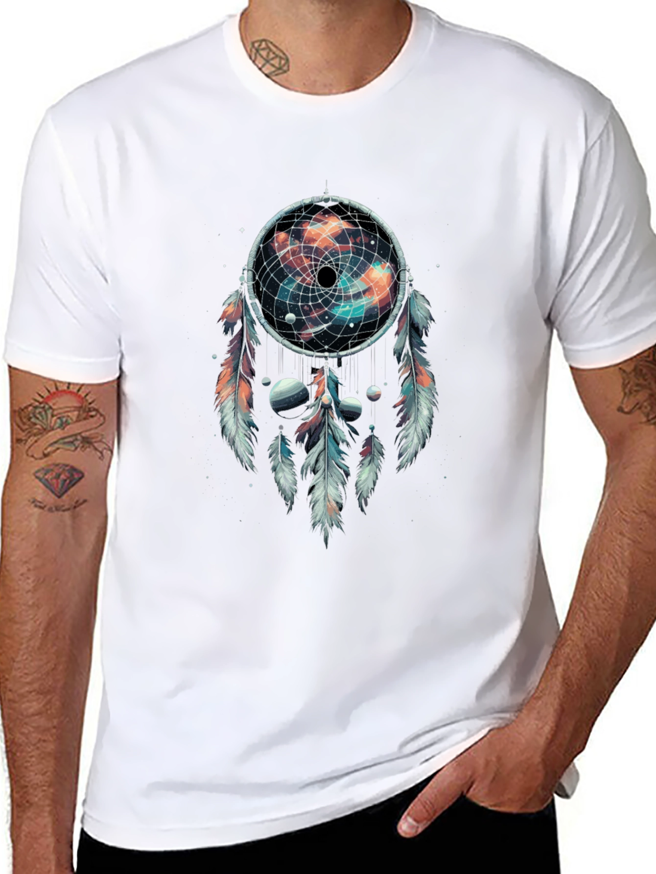 Cosmic Dreamcatcher Graphic T-Shirt