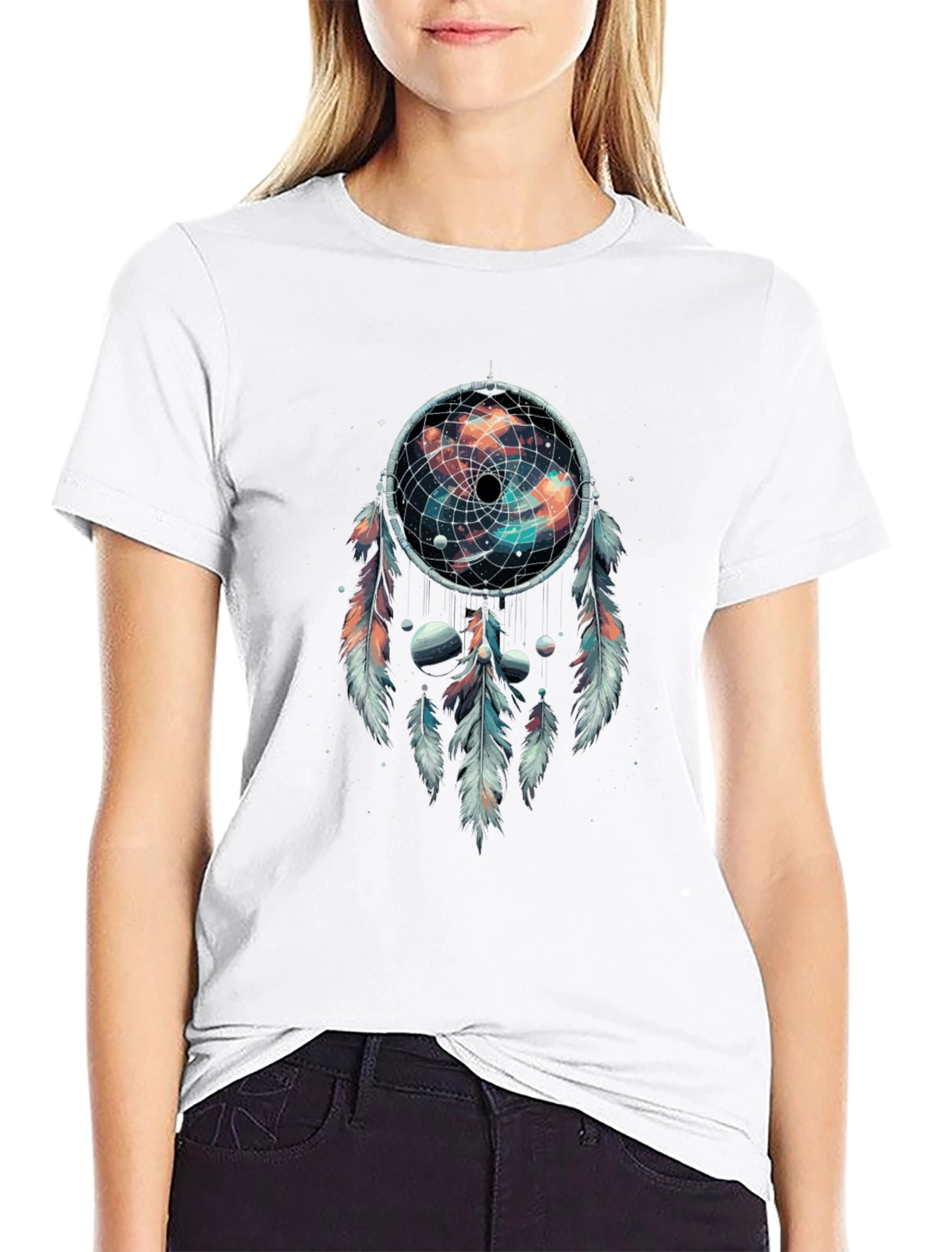 Cosmic Dreamcatcher Graphic T-Shirt