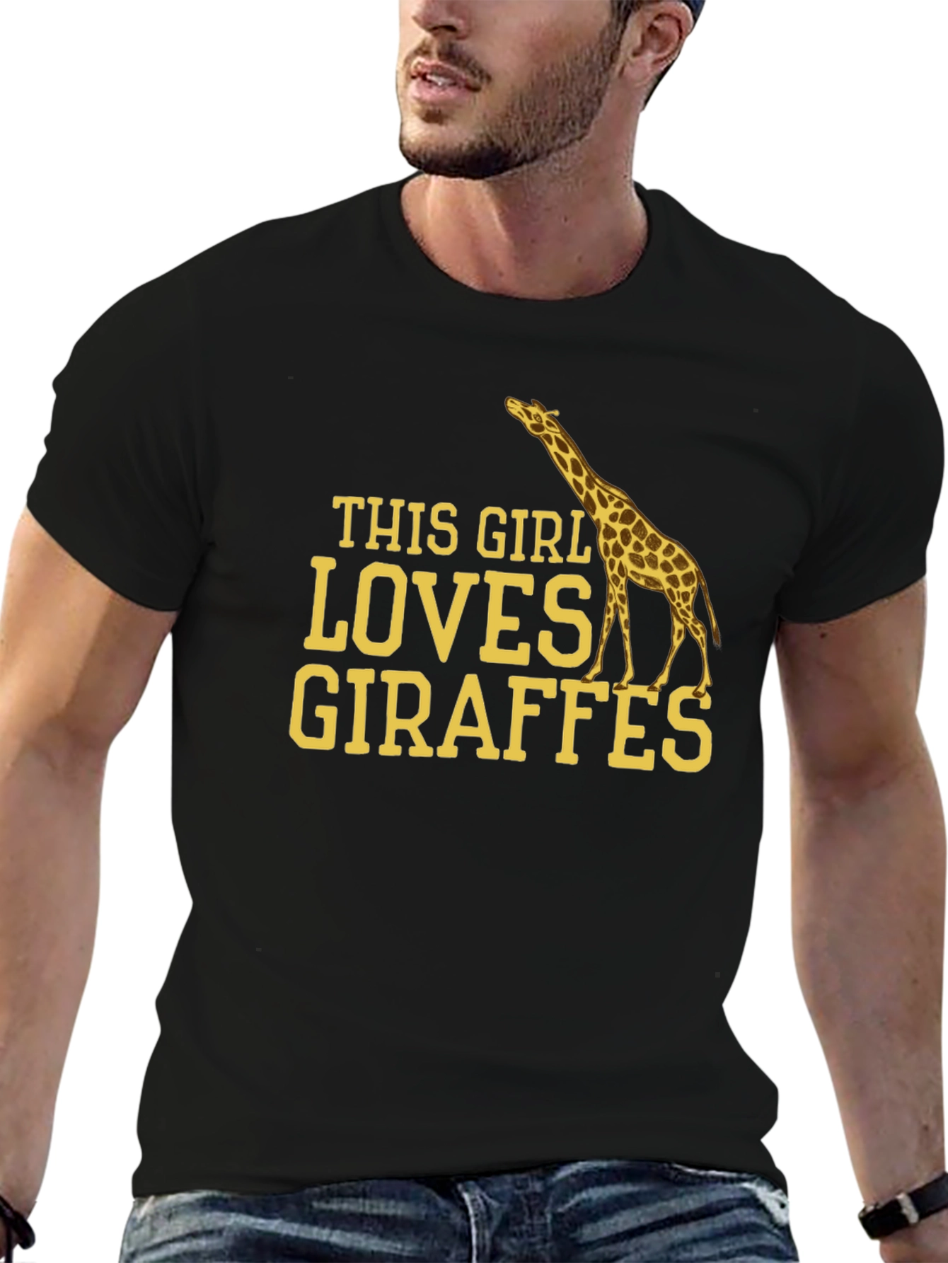 Giraffe Lover T-Shirt - This Girl Loves Giraffes Tee