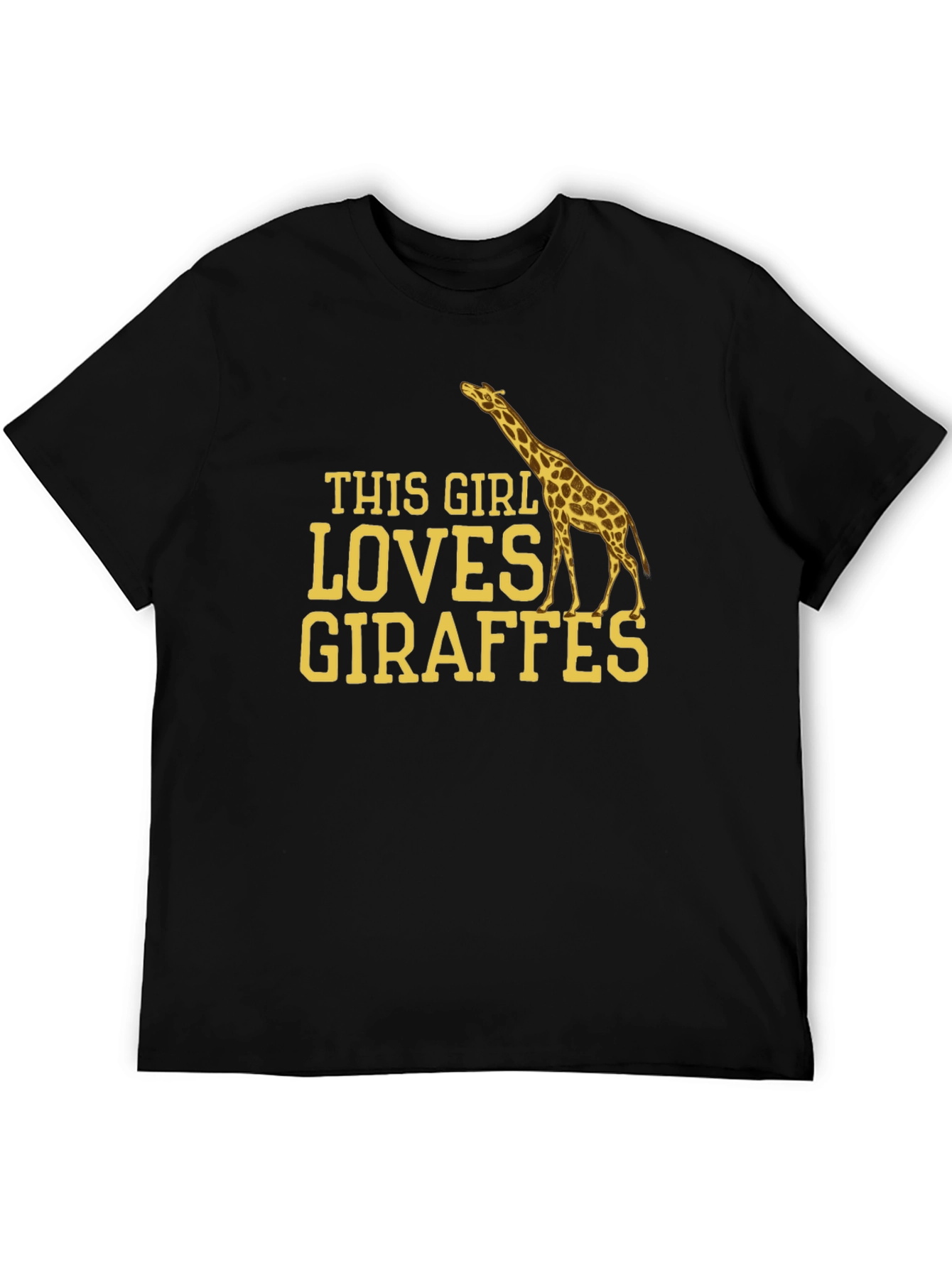 Giraffe Lover T-Shirt - This Girl Loves Giraffes Tee