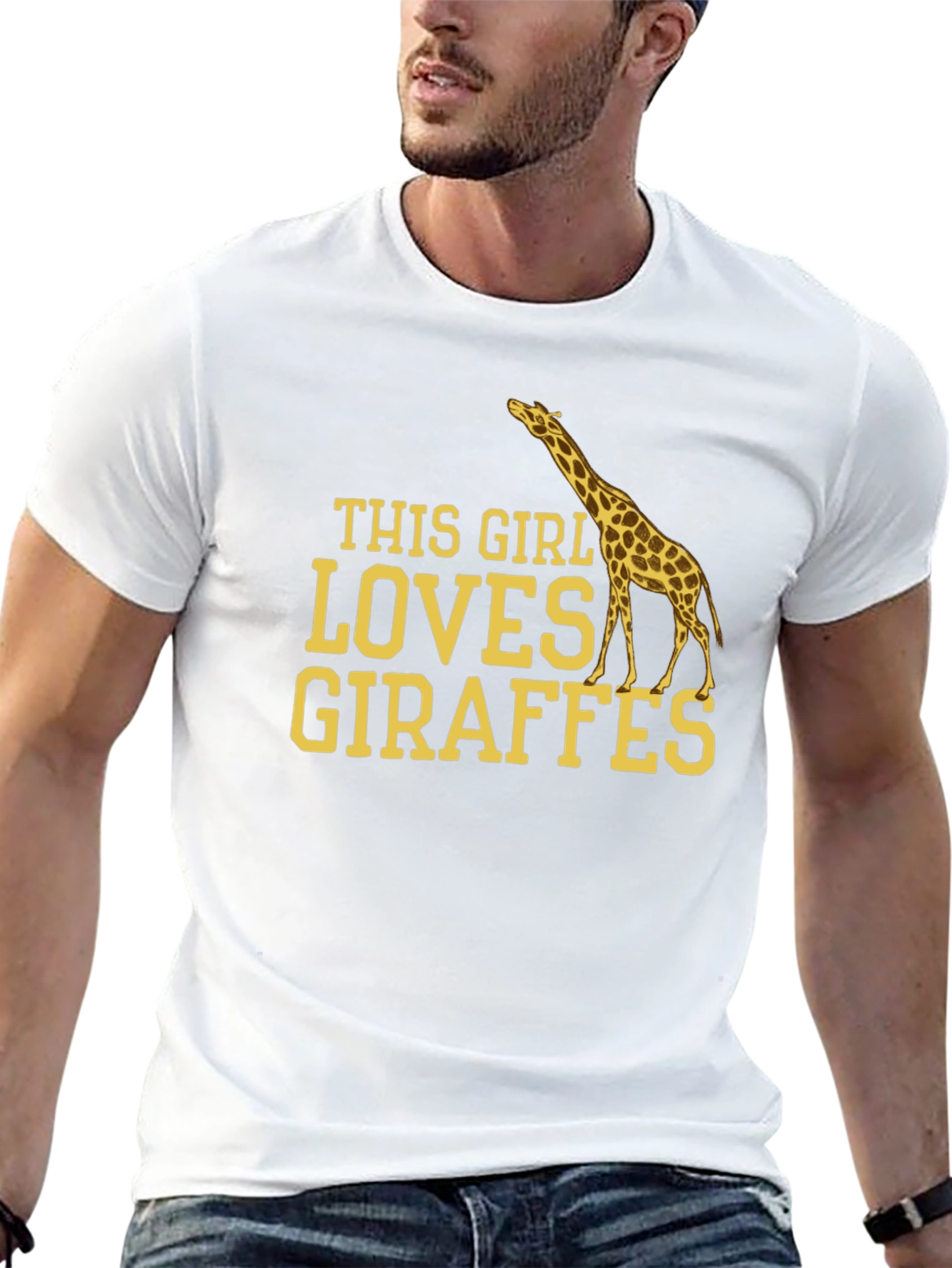 Giraffe Lover T-Shirt - This Girl Loves Giraffes Tee