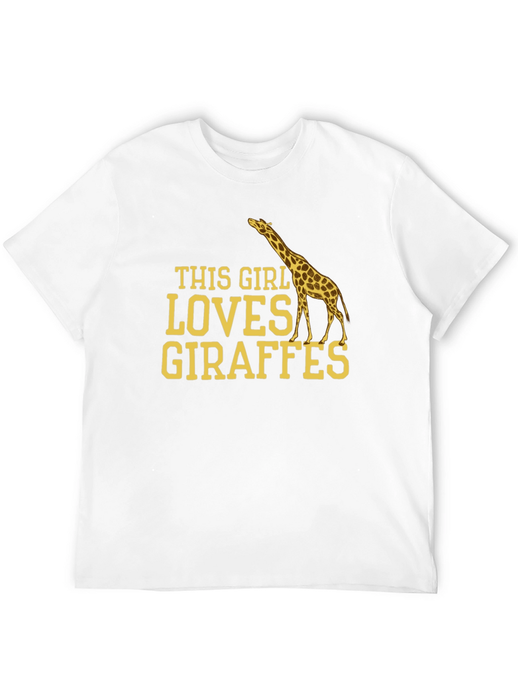 Giraffe Lover T-Shirt - This Girl Loves Giraffes Tee