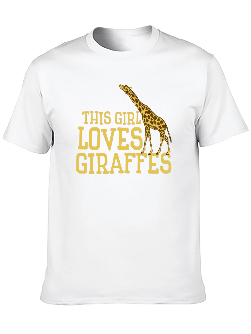 Giraffe Lover T-Shirt - This Girl Loves Giraffes Tee