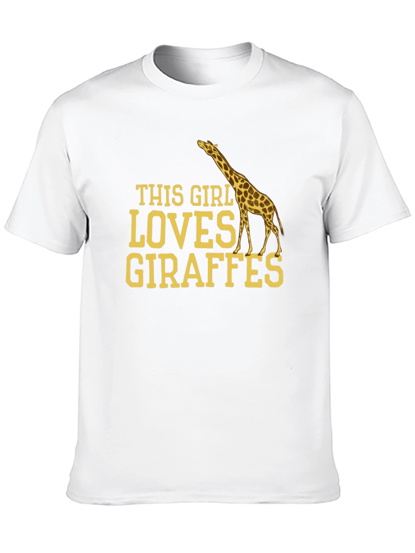 Giraffe Lover T-Shirt - This Girl Loves Giraffes Tee