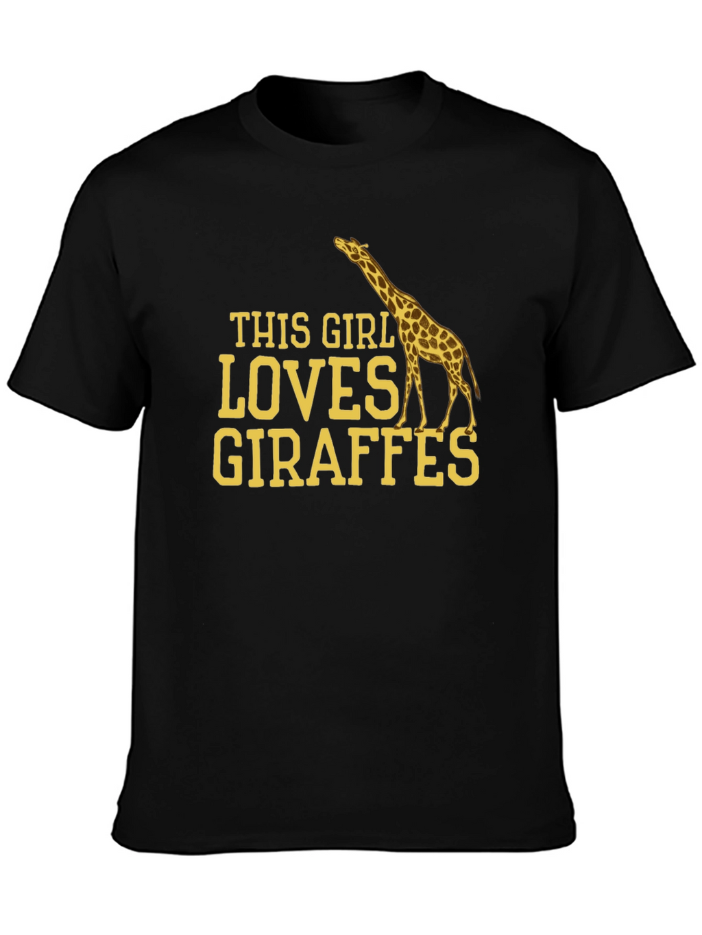 Giraffe Lover T-Shirt - This Girl Loves Giraffes Tee