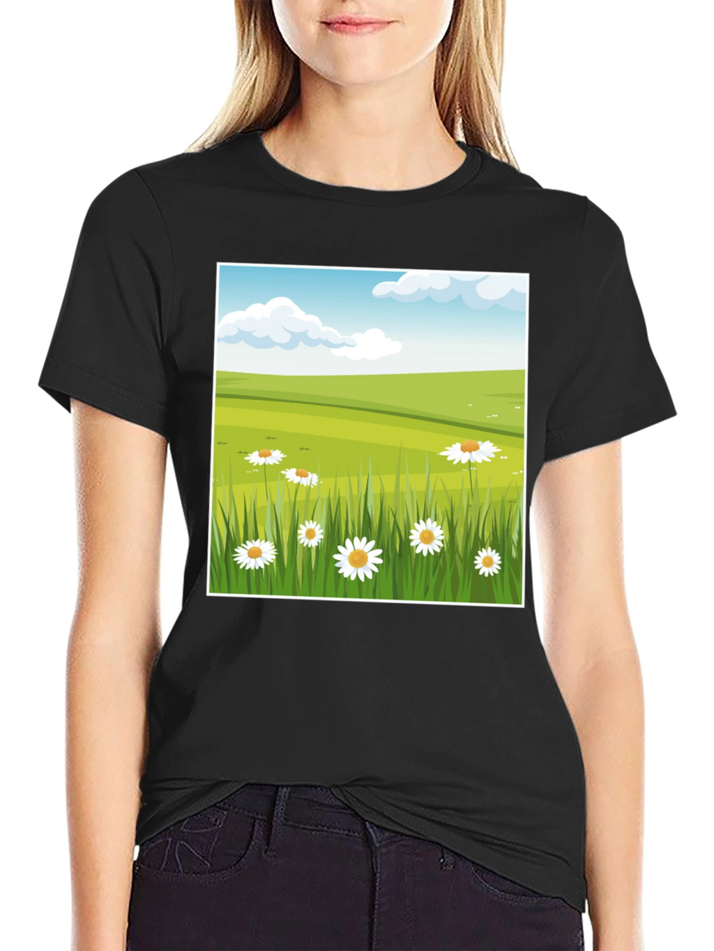 Meadow Scene Graphic Tee