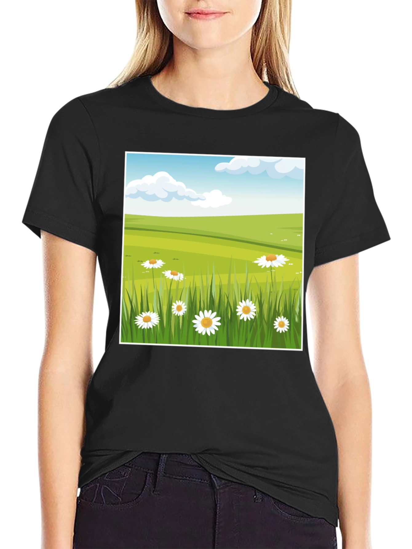 Meadow Scene Graphic Tee