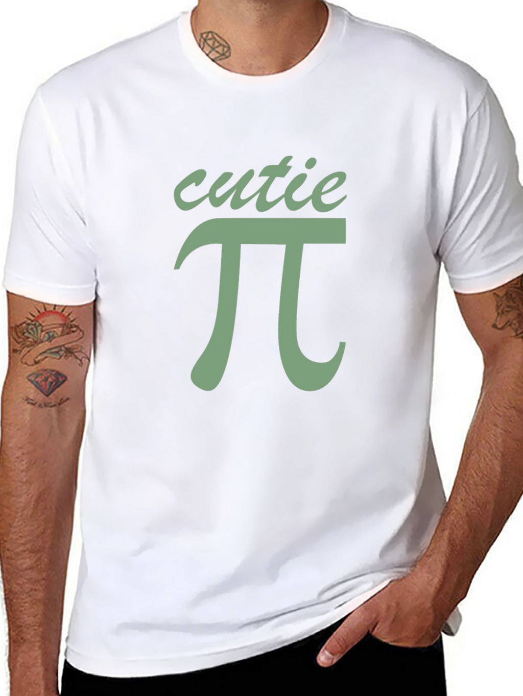 Cutie Pi Math Humor Graphic T-Shirt