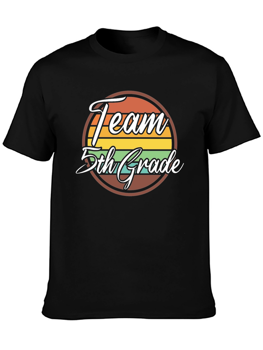 Team 5th Grade Retro Graphic T-Shirt