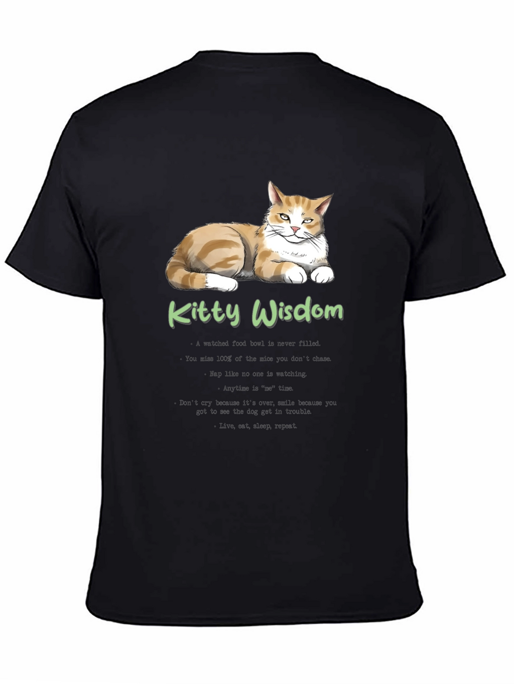 Kitty Wisdom T-Shirt - Cat Lover Tee