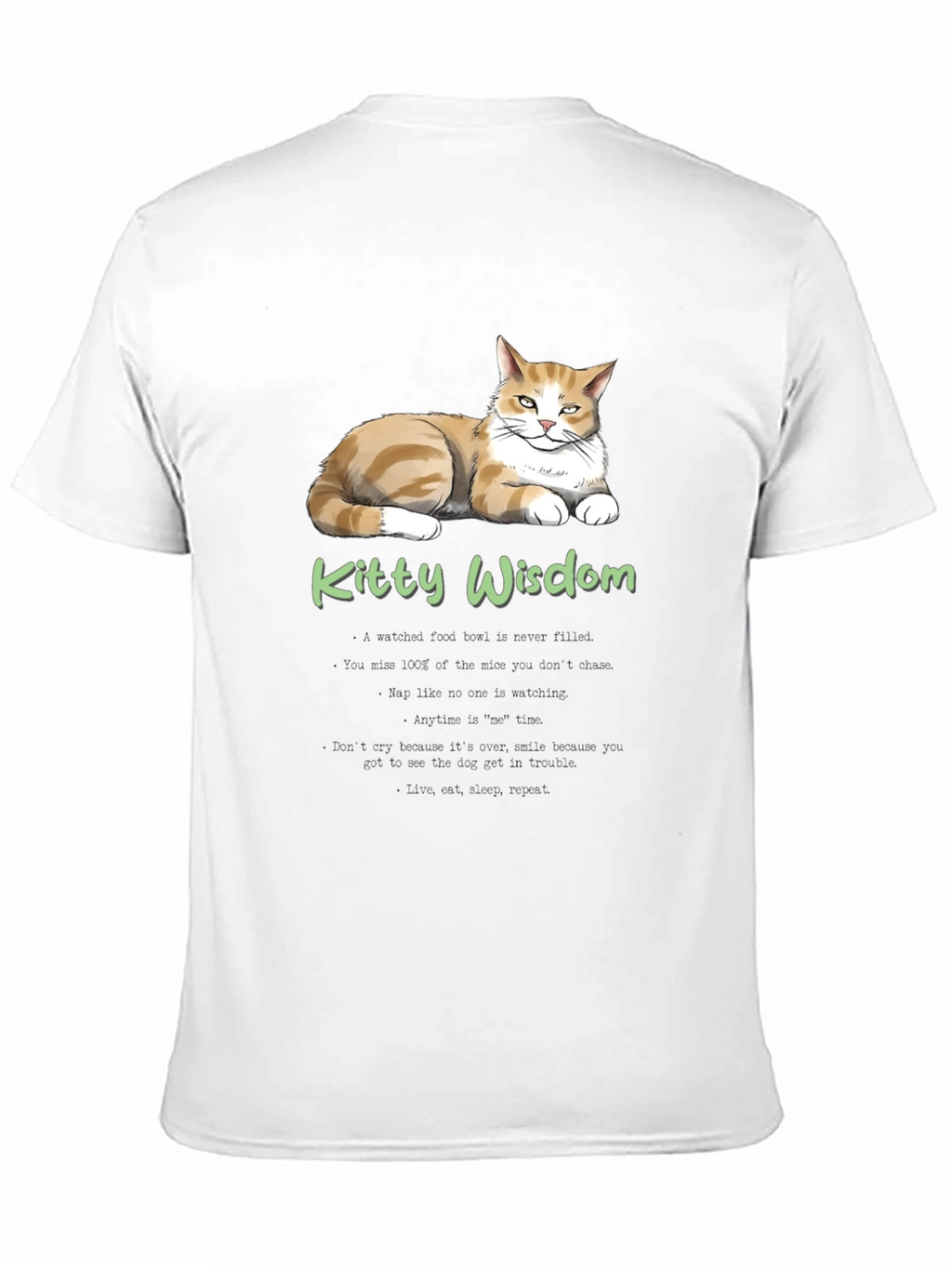 Kitty Wisdom T-Shirt - Cat Lover Tee