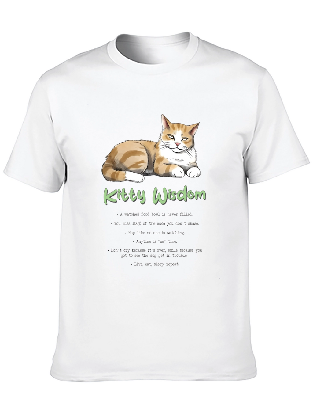 Kitty Wisdom T-Shirt - Cat Lover Tee