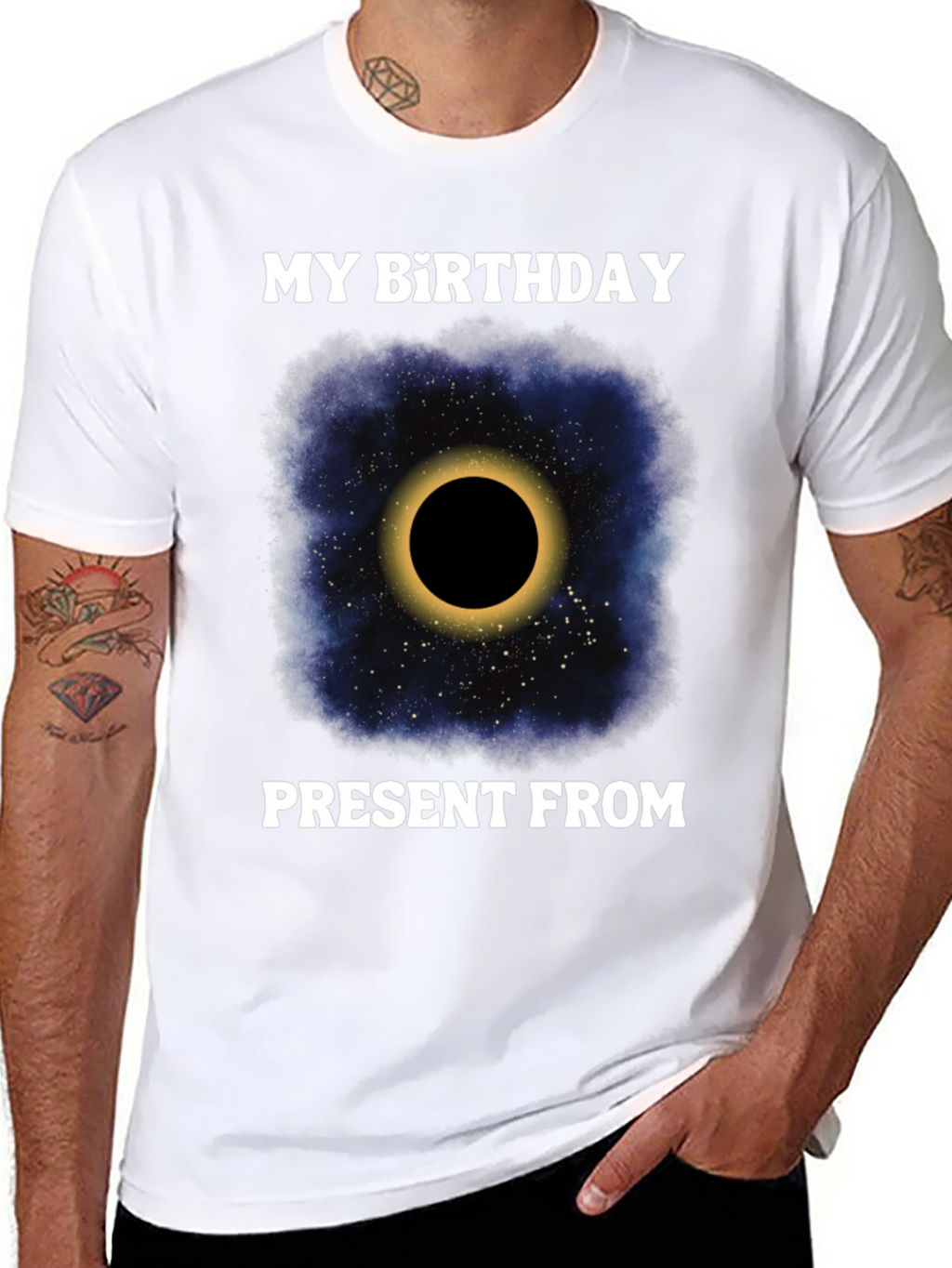 My Birthday Present From Space Galaxy Eclipse T-Shirt