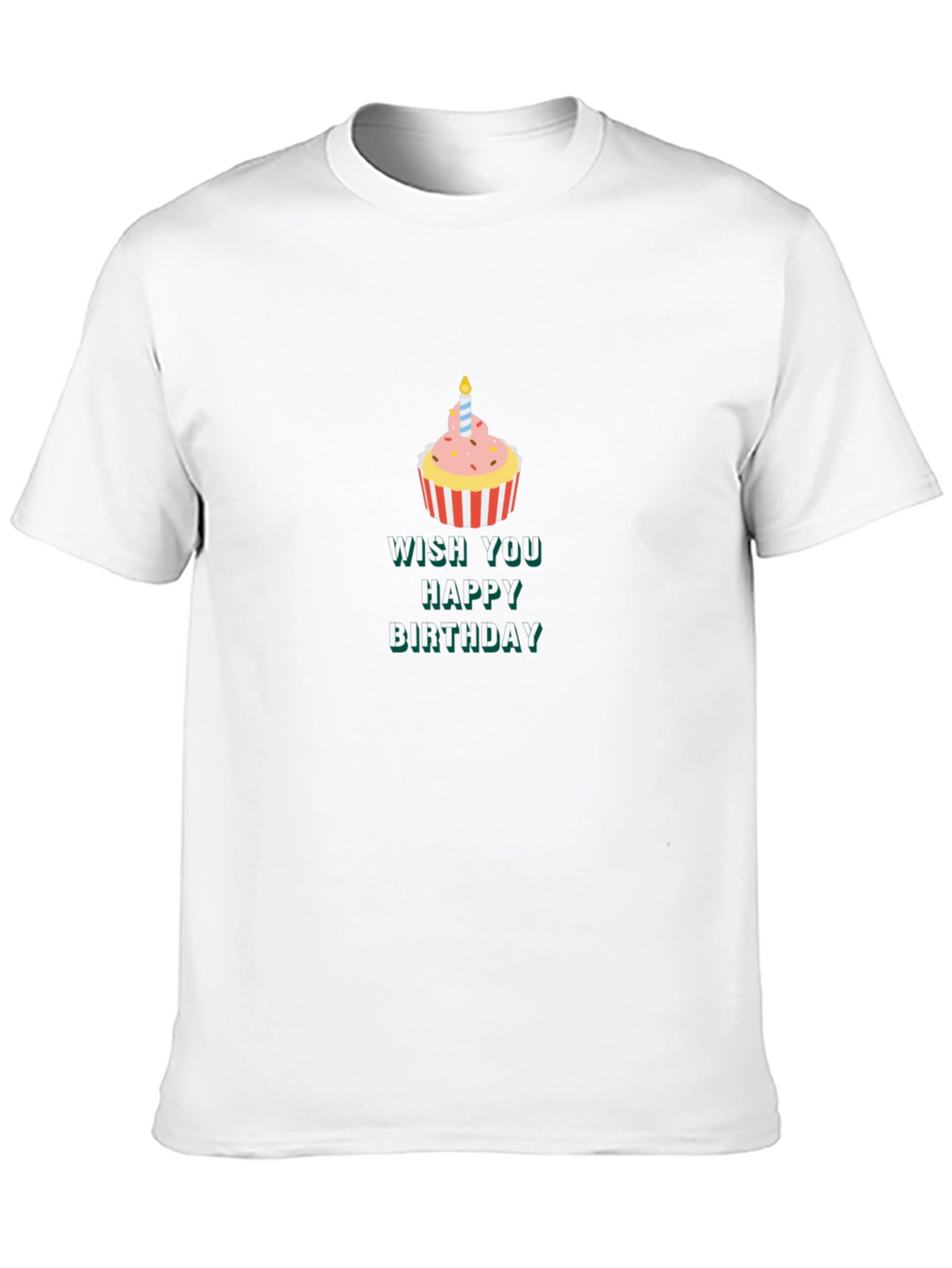 Birthday Cupcake T-Shirt - Wish You Happy Birthday