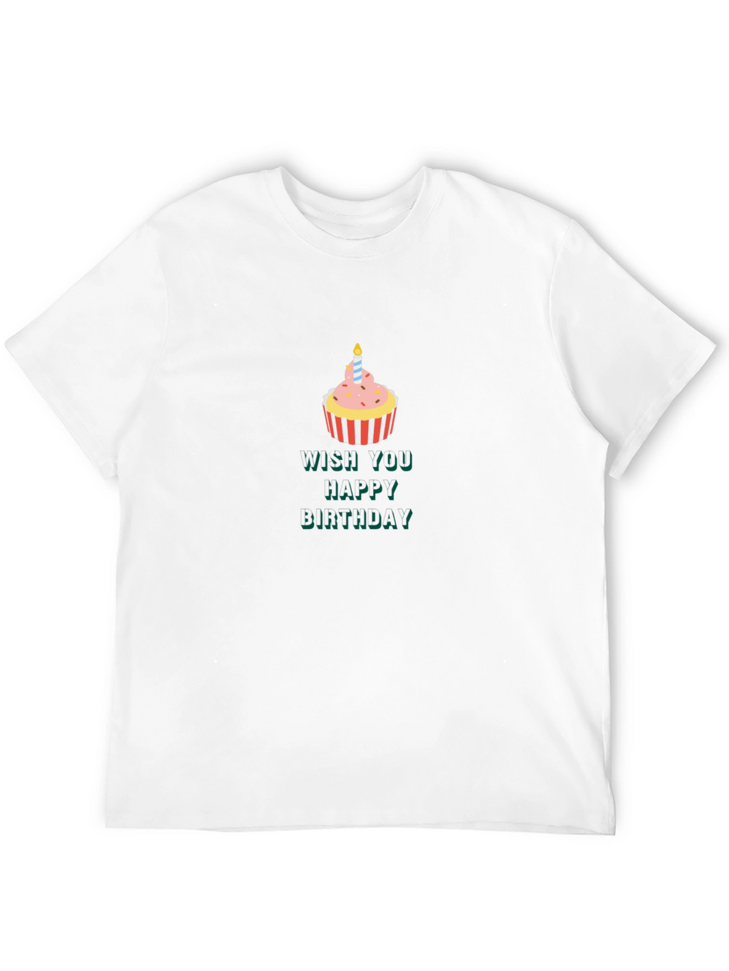 Birthday Cupcake T-Shirt - Wish You Happy Birthday