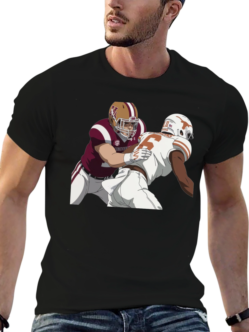 Football Matchup Graphic Tee