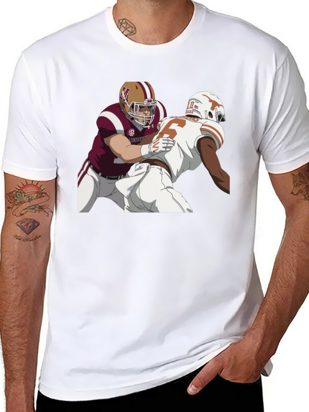 Football Matchup Graphic Tee