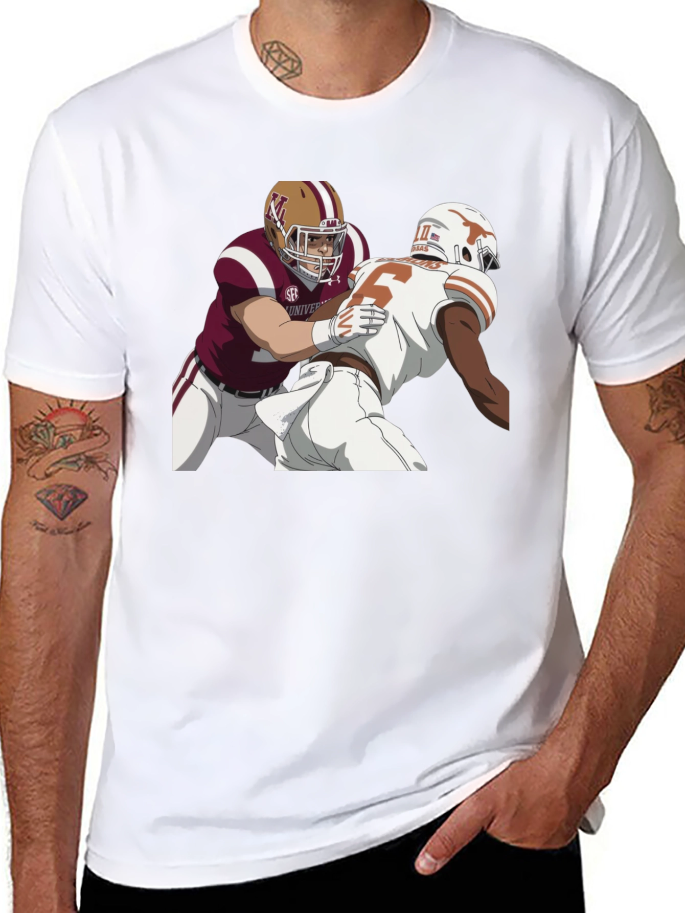 Football Matchup Graphic Tee