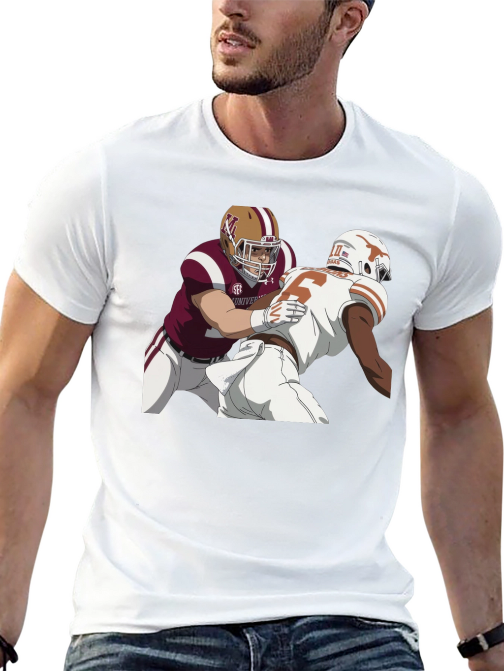 Football Matchup Graphic Tee