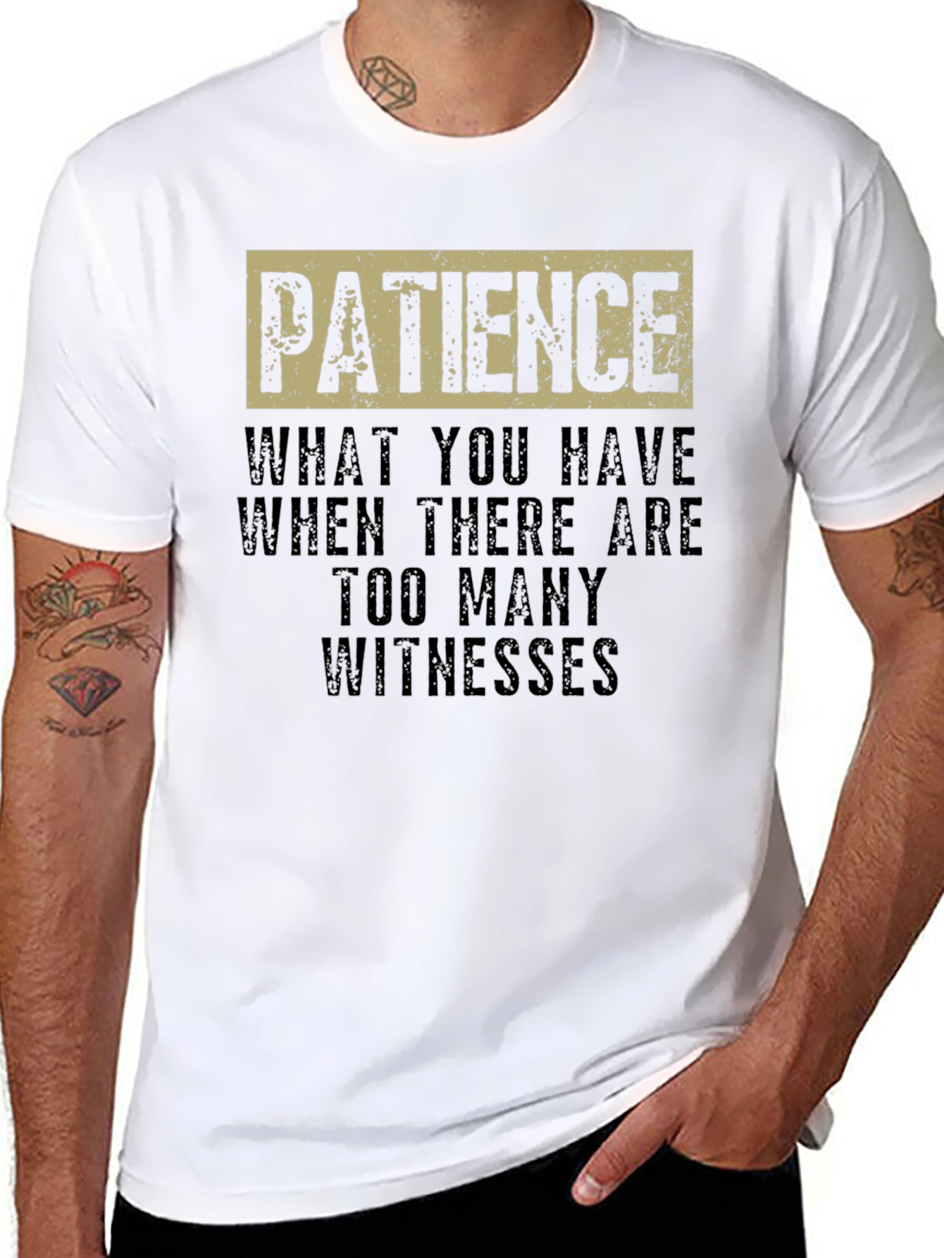 Patience Funny Sarcastic Humor Graphic T-Shirt