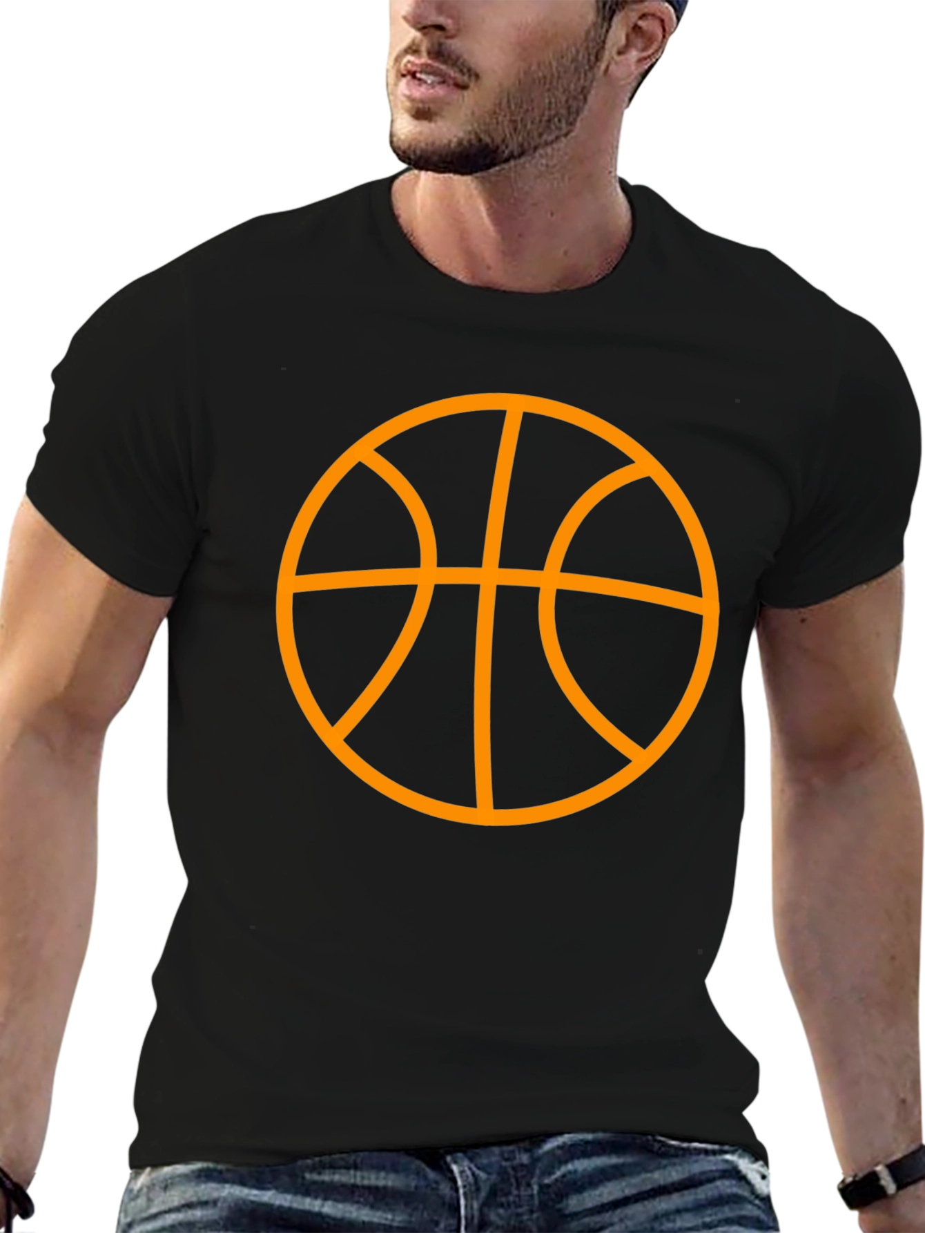Basketball Graphic T-Shirt - Black