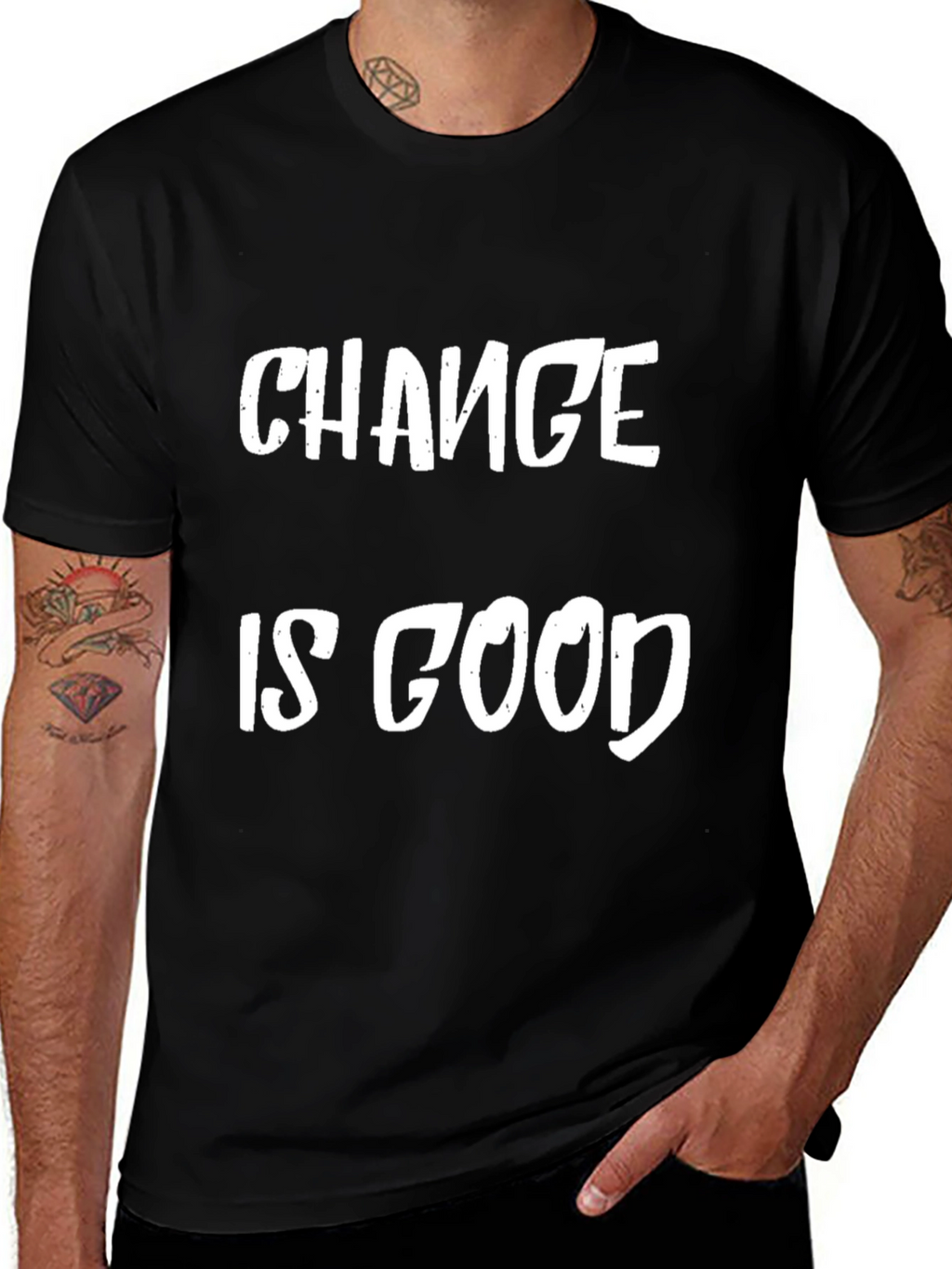 Change Is Good Graphic Tee - Mens Black T-Shirt