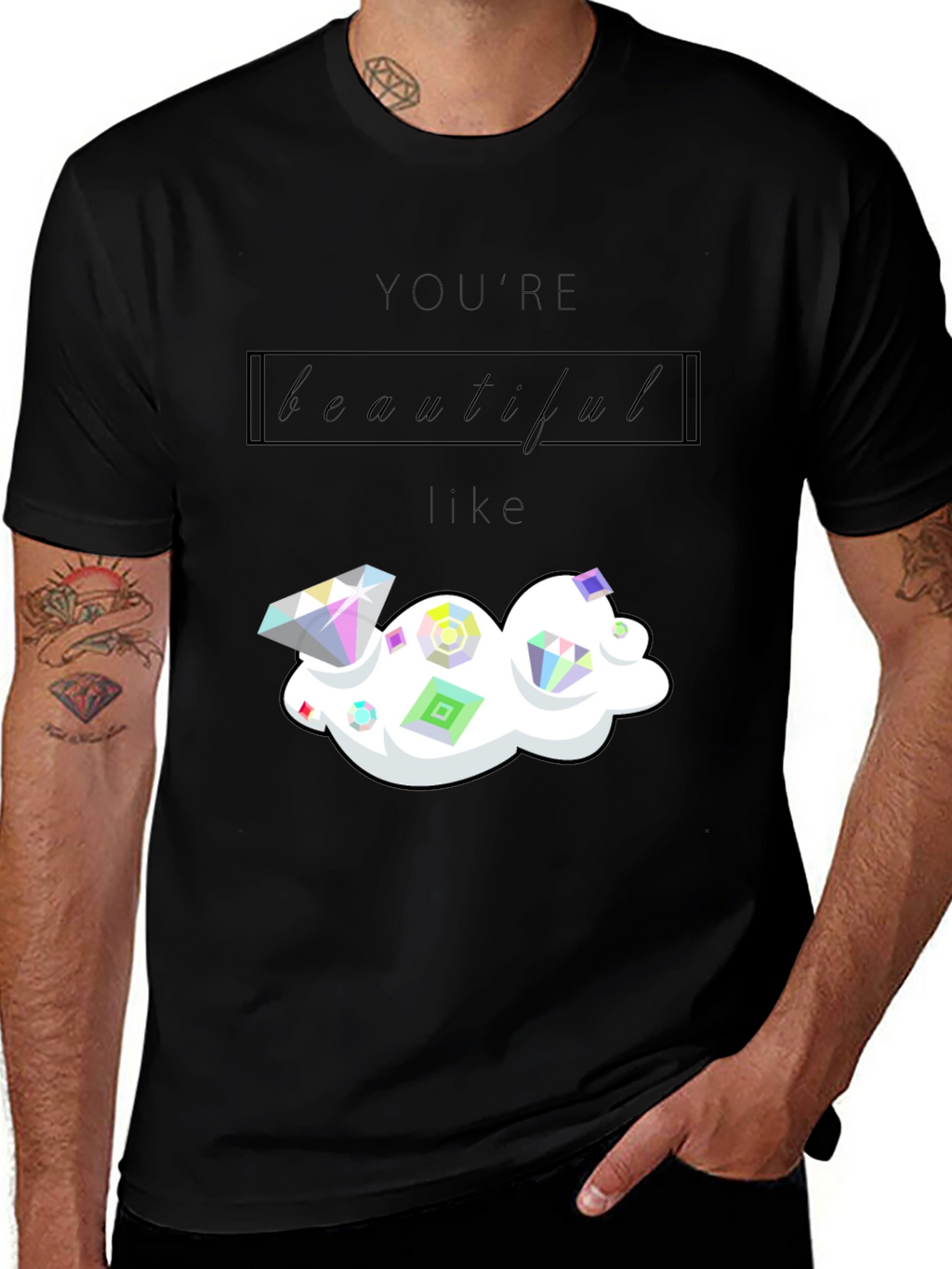 Youre Beautiful Like Diamond Graphic Tee
