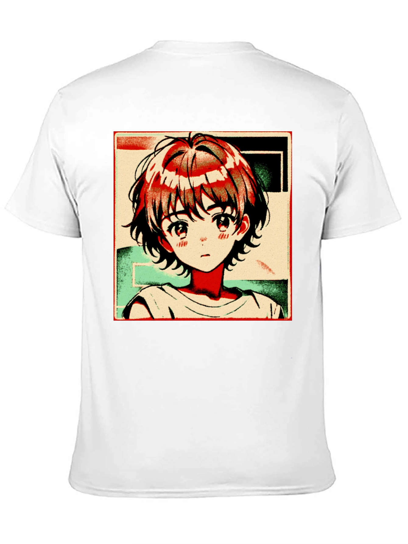 Anime Girl Graphic Tee - Trendy Black T-Shirt