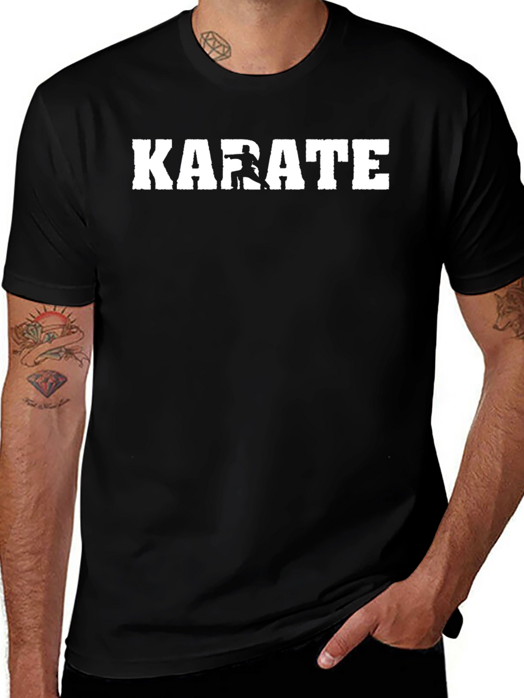 Karate Graphic Tee - Black Martial Arts T-Shirt