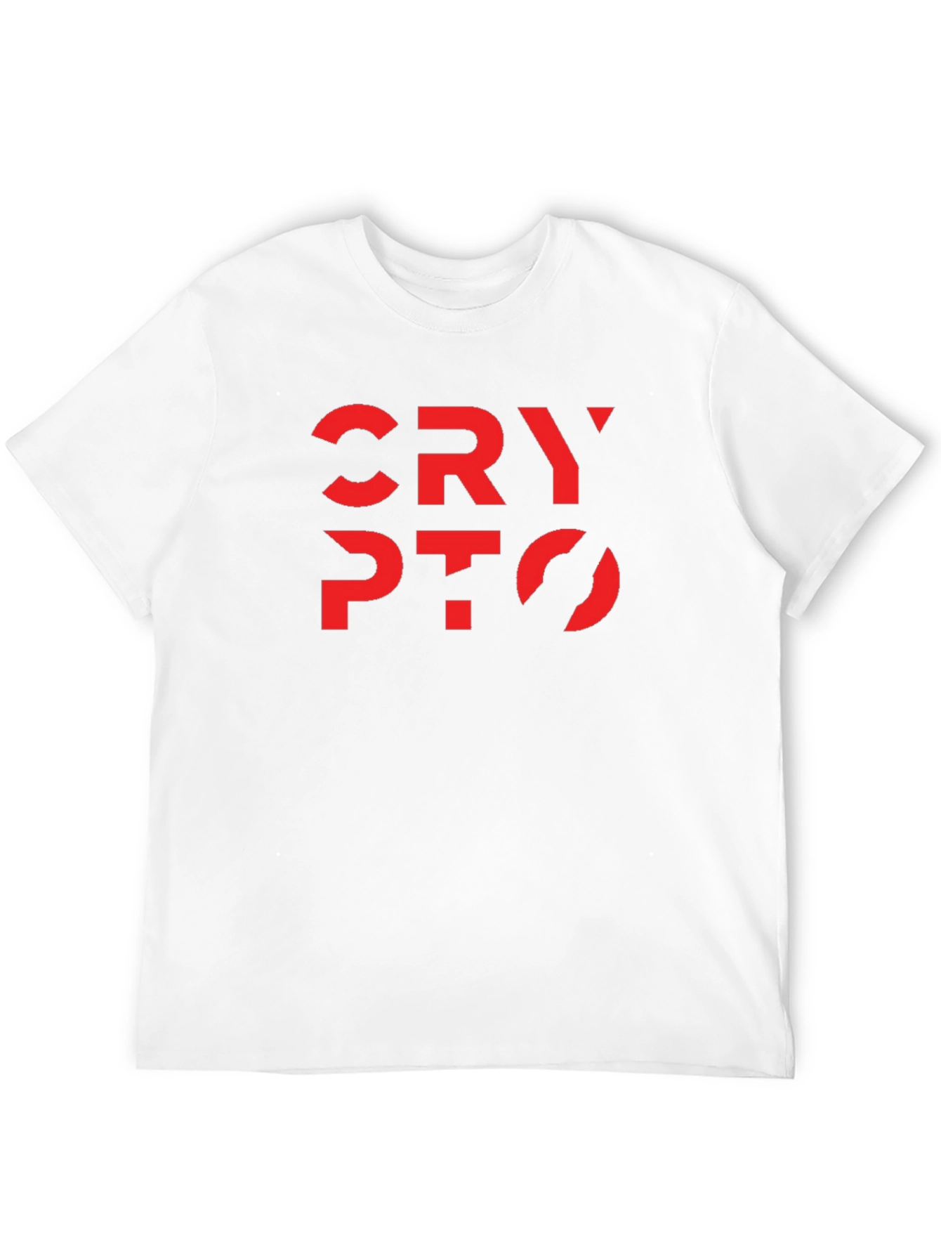 Crypto Tee - Bold Red Design on Black