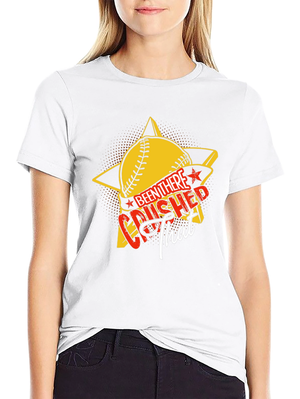 Crushed That Baseball Star Graphic Tee