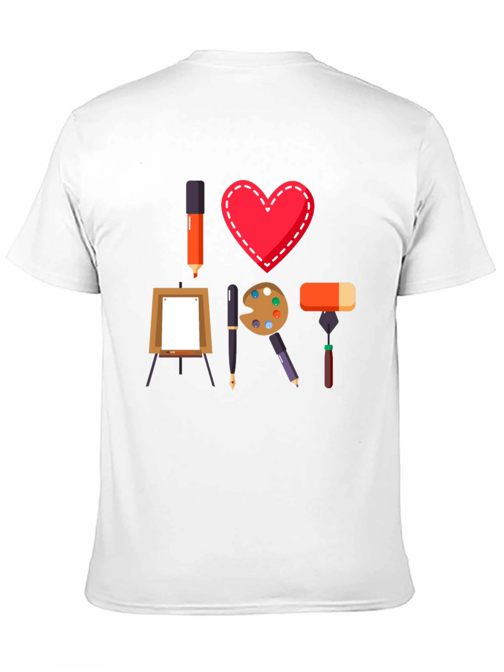 I Heart Art T-Shirt - Artist Lover Tee
