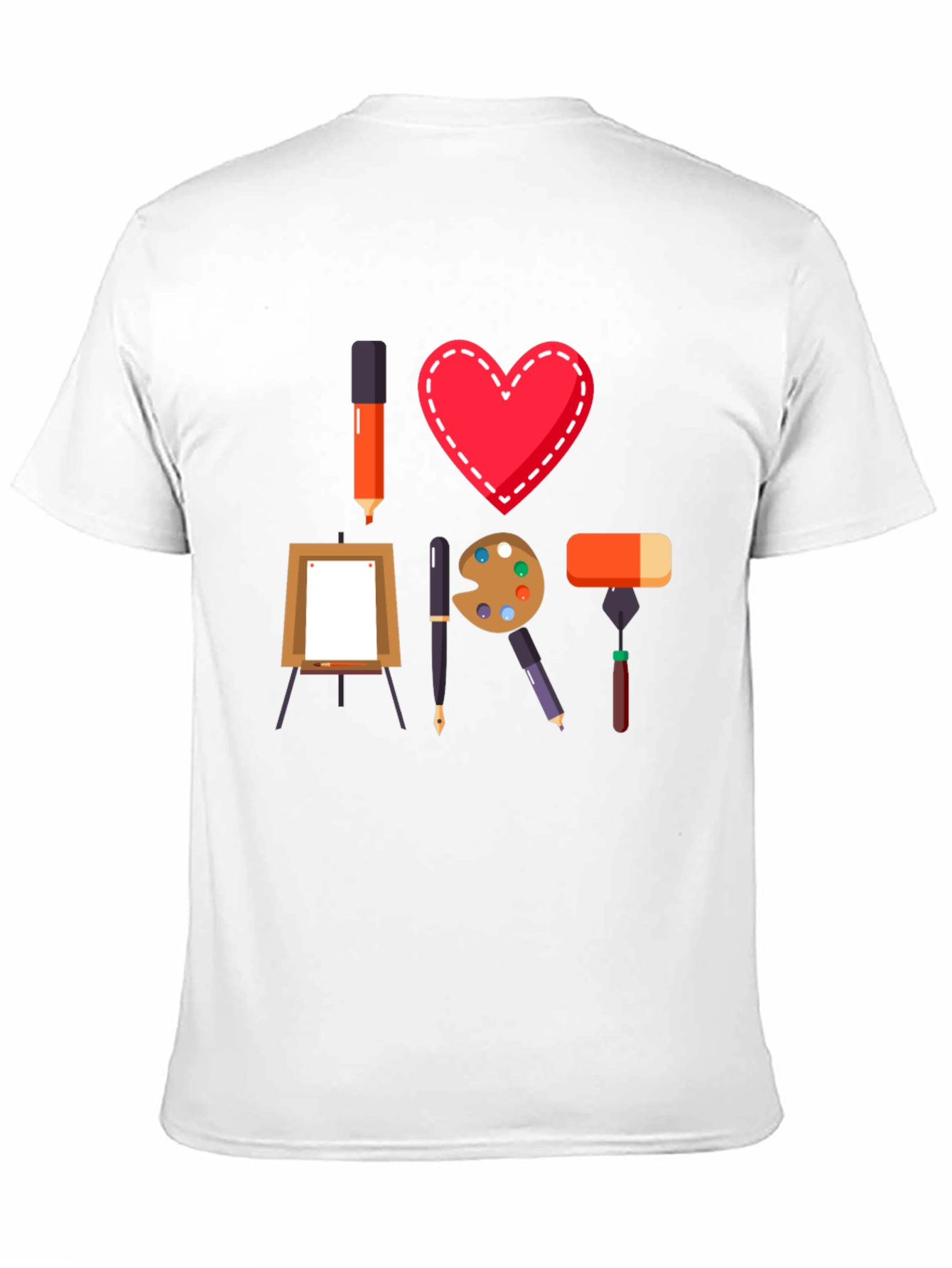I Heart Art T-Shirt - Artist Lover Tee