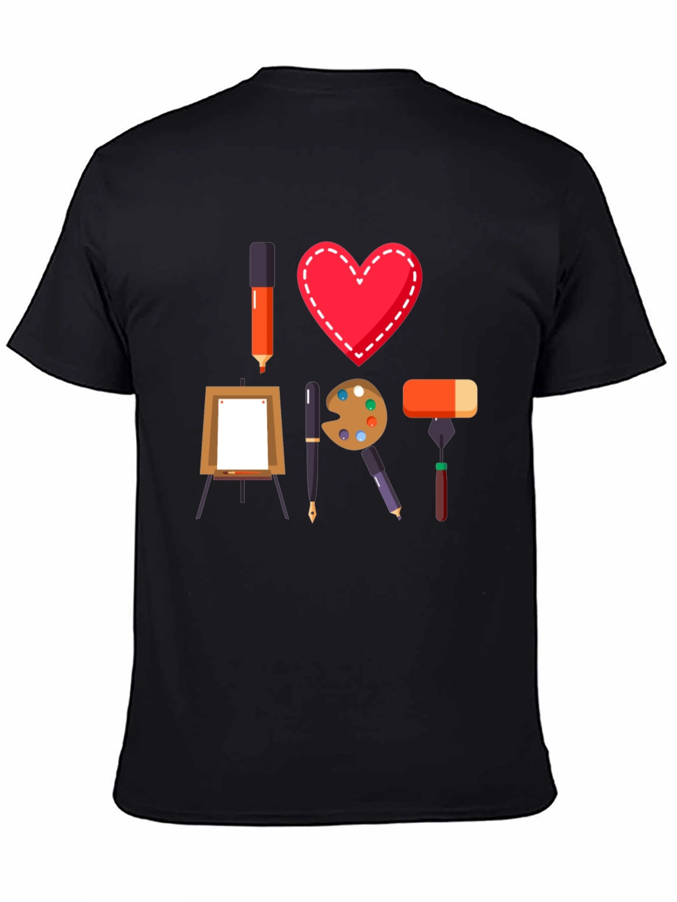 I Heart Art T-Shirt - Artist Lover Tee