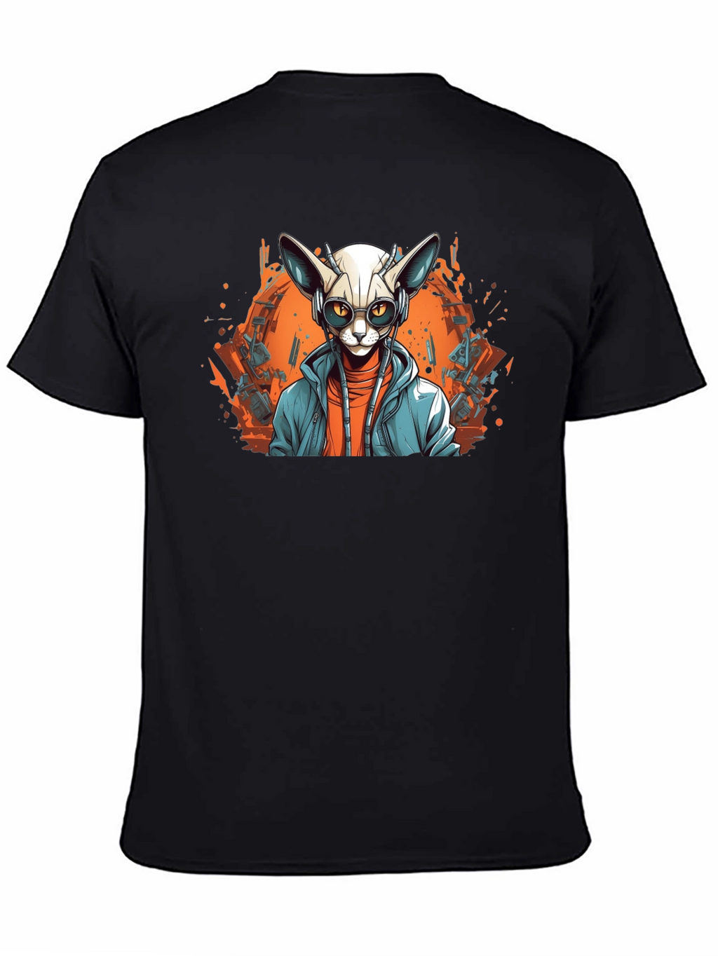 Sphynx Cat DJ Graphic Tee