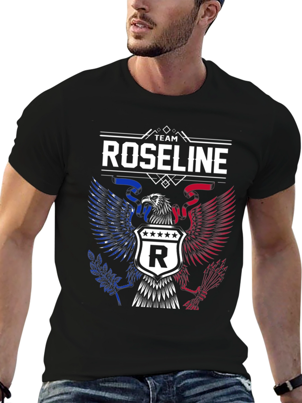Team Roseline Patriotic Eagle T-Shirt