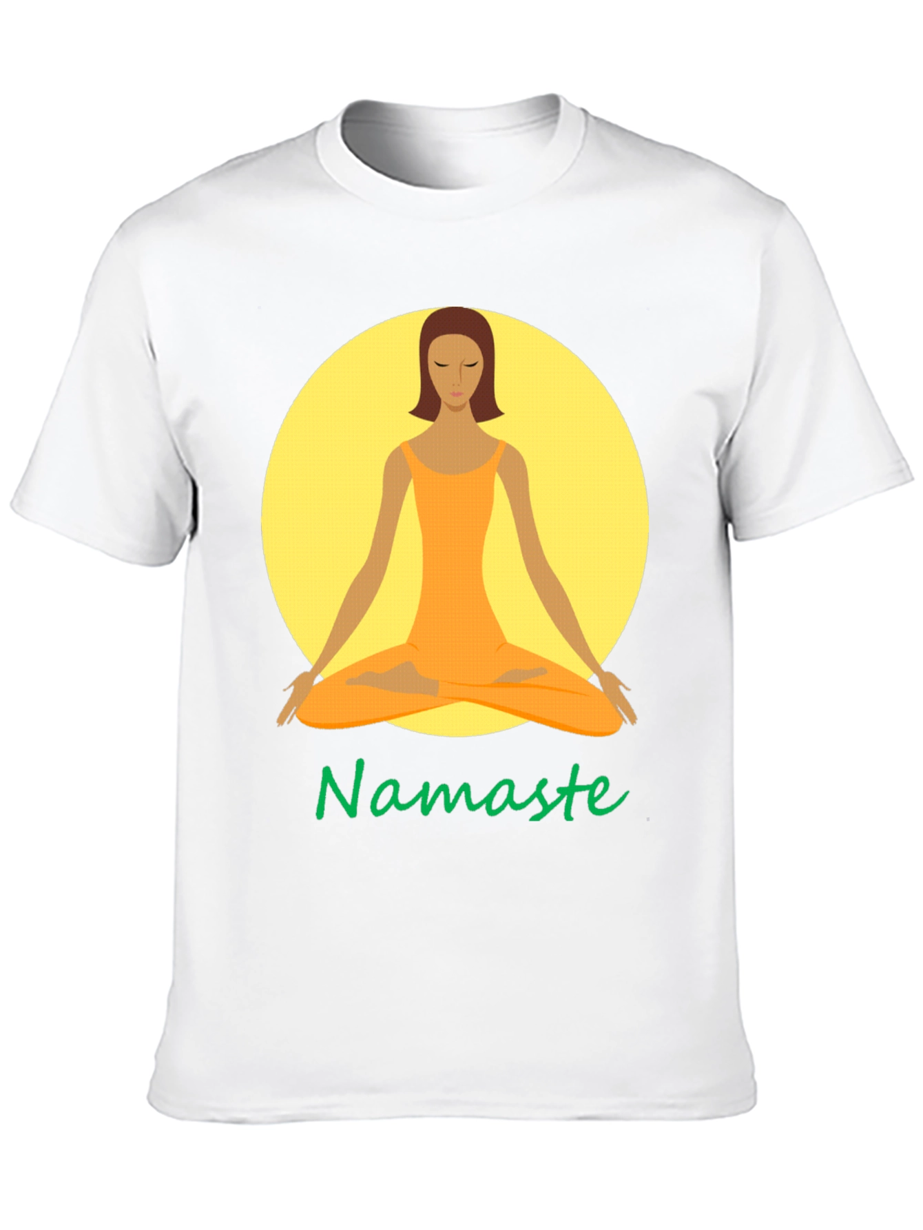 Namaste Yoga Graphic Tee - Meditating Woman T-Shirt