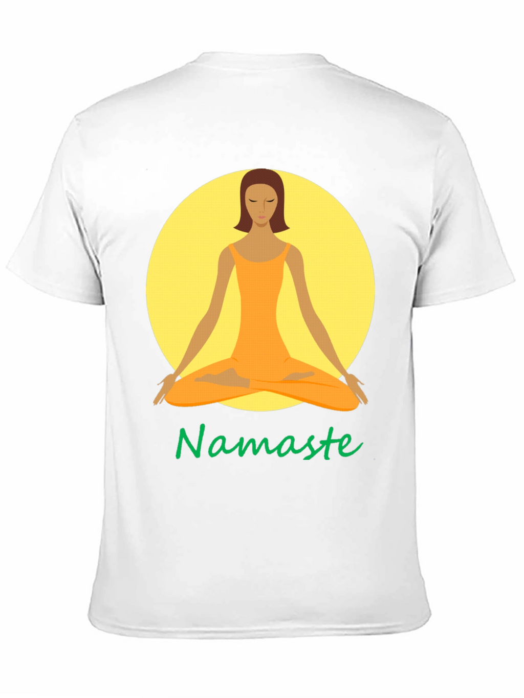 Namaste Yoga Graphic Tee - Meditating Woman T-Shirt