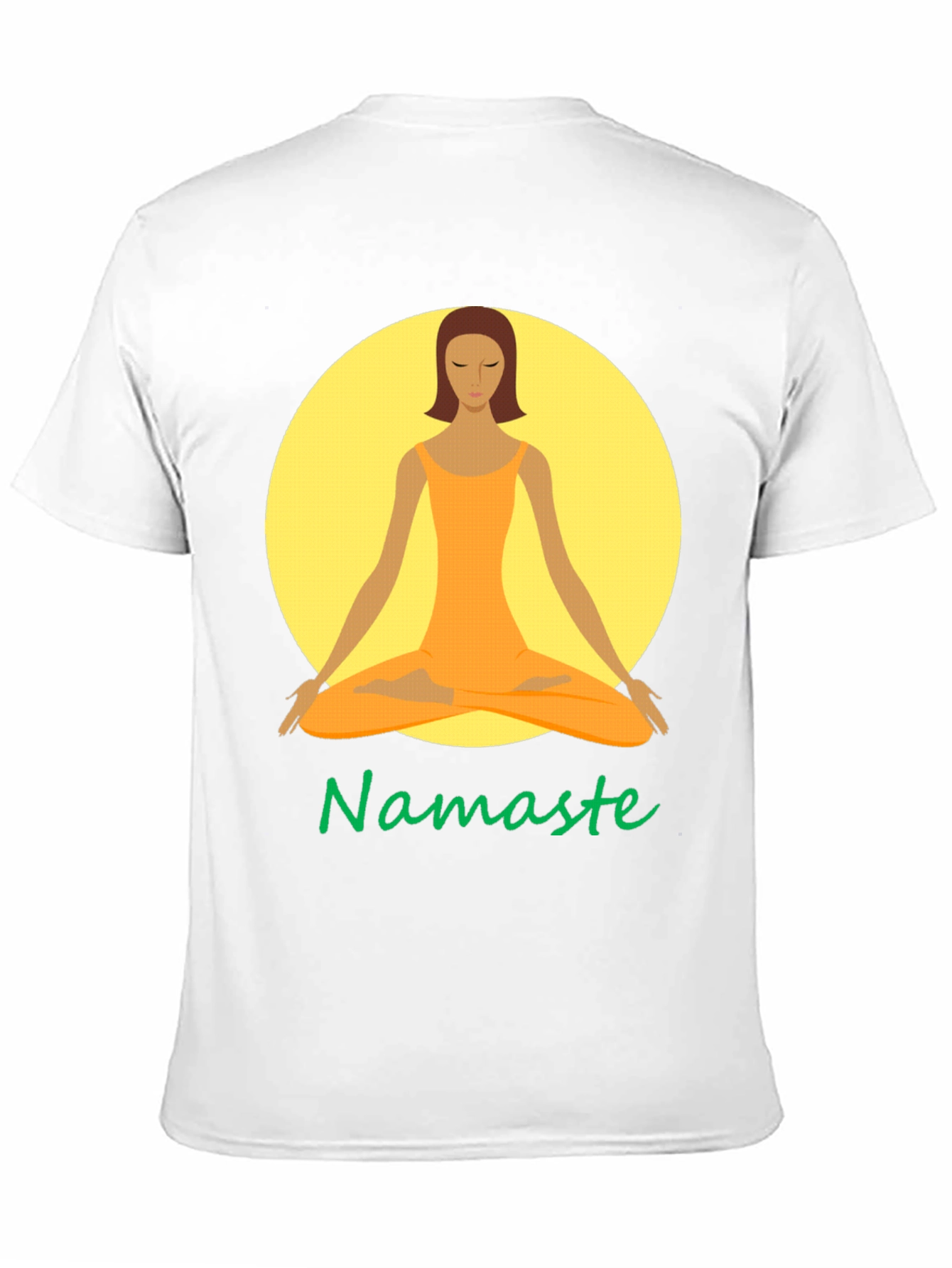 Namaste Yoga Graphic Tee - Meditating Woman T-Shirt