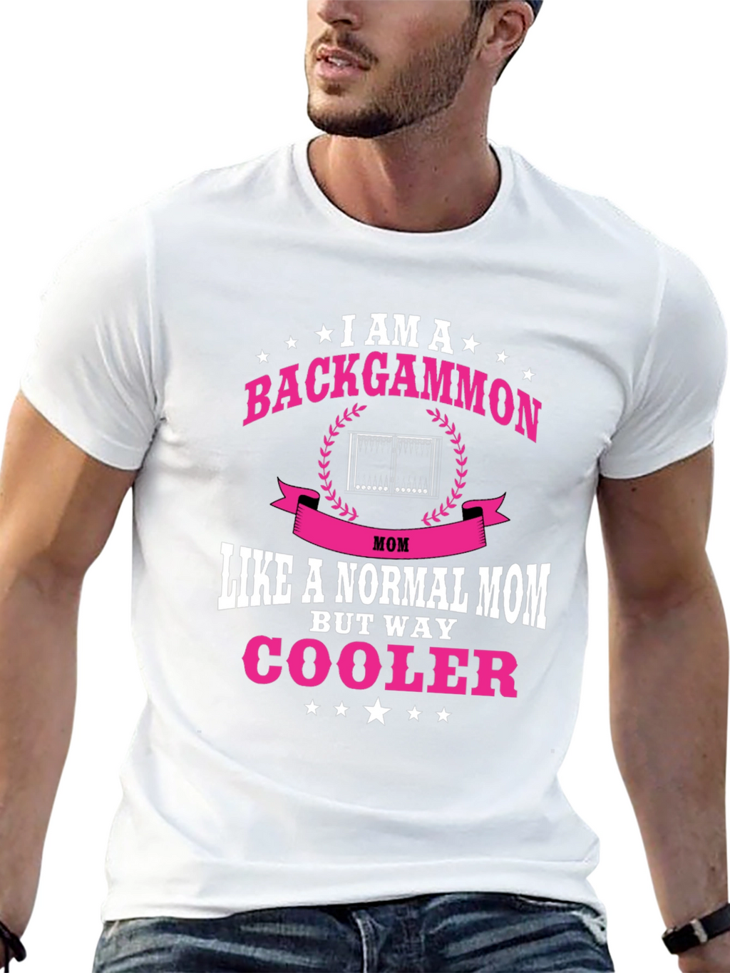 Backgammon Mom T-Shirt - Cool Mom Tee