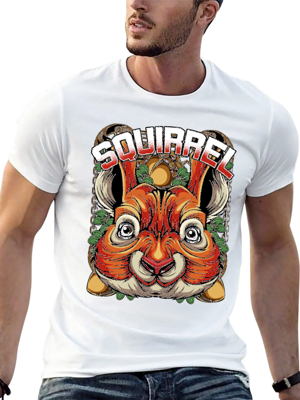 Squirrel Graphic Tee - Unique Animal Design