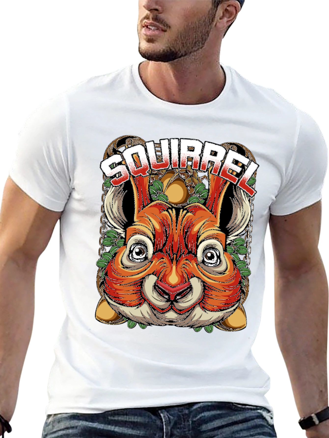 Squirrel Graphic Tee - Unique Animal Design
