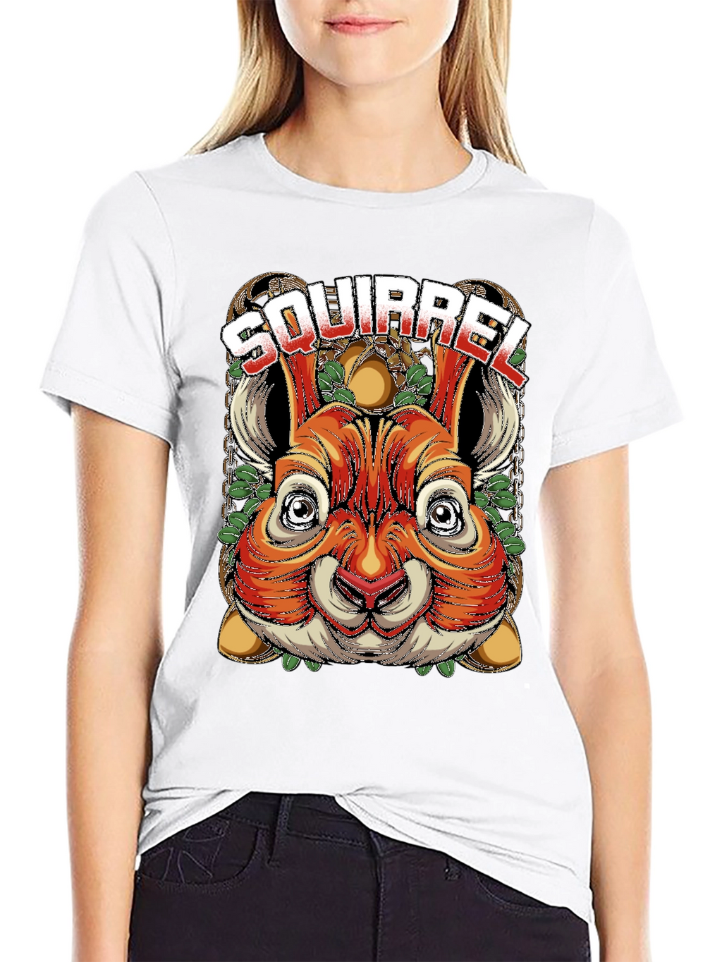 Squirrel Graphic Tee - Unique Animal Design