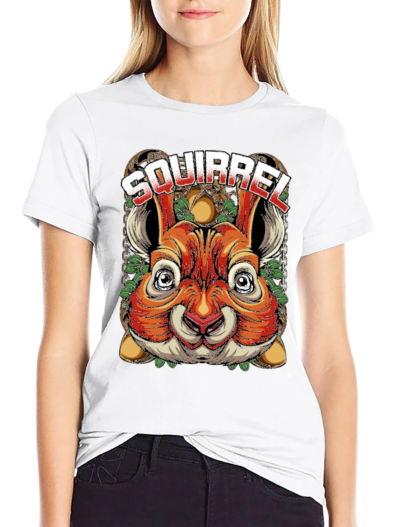 Squirrel Graphic Tee - Unique Animal Design