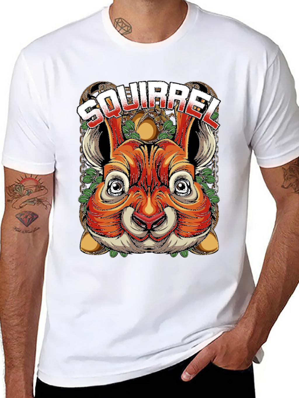 Squirrel Graphic Tee - Unique Animal Design